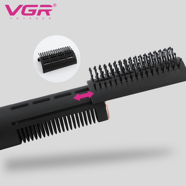 Фен-щетка стайлер VGR 3 в 1 V-490, 3 режима, сменная насадка, керамическое покрытие