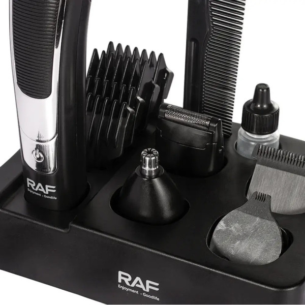Аккумуляторная машинка для стрижки 18 в 1 RAF R4202, 8 насадок