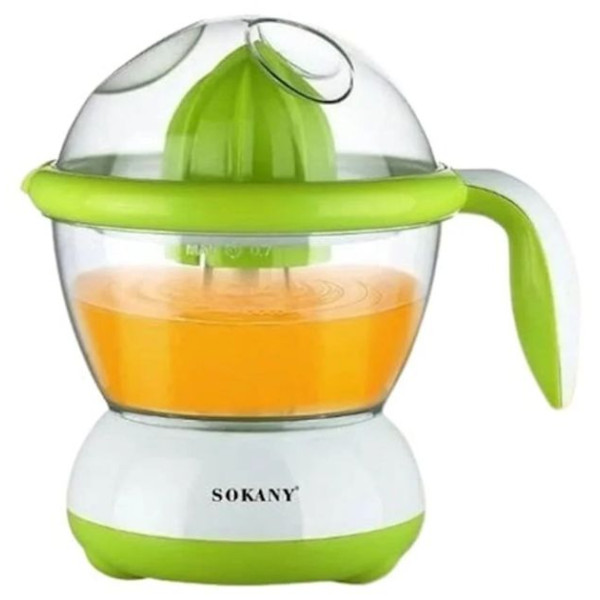 Электрическая соковыжималка SOKANY SK-CZ-627, 0.7л, 25вт