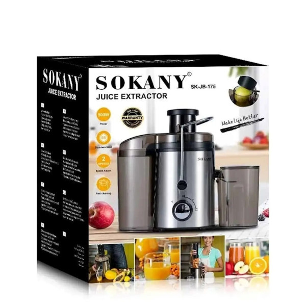 Соковыжималка SOKANY SK-JB-175, 450мл, 500вт