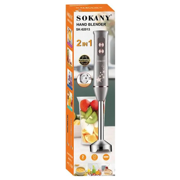 Ручной блендер 2 в 1 SOKANY SK-02013, 600вт