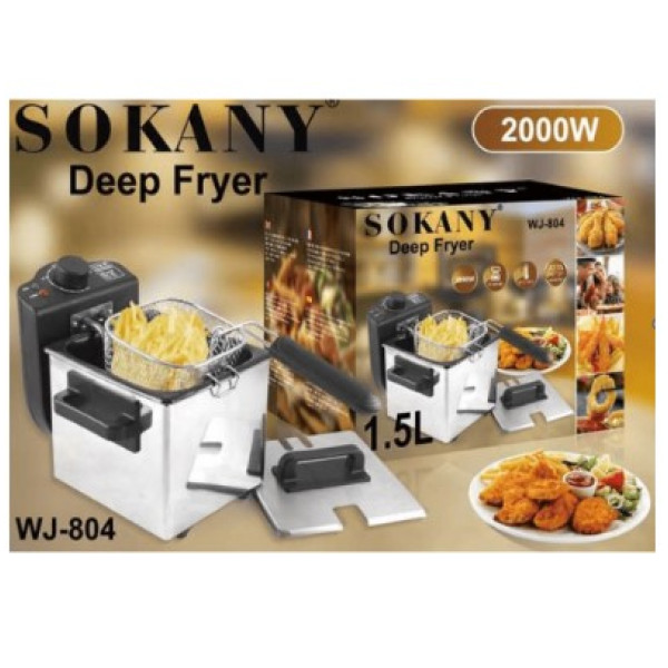 Фритюрниця SOKANY WJ-804, 1.5л, 2000вт