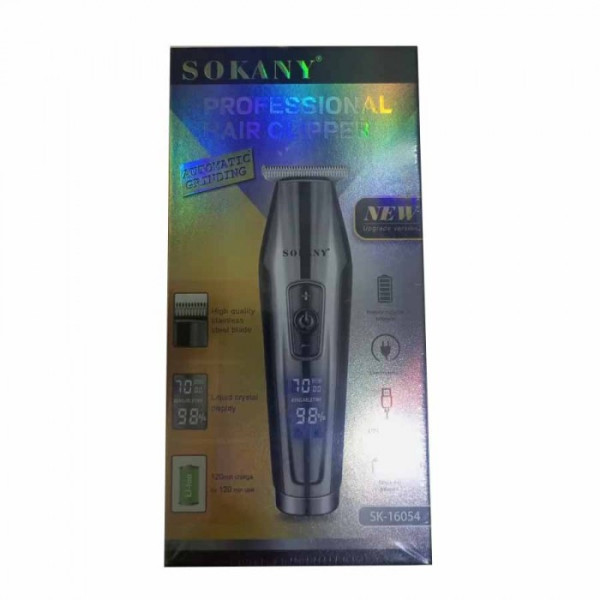 Аккумуляторная машинка для стрижки волос Sokany SK-16054, 600 мАч, 4 насадки