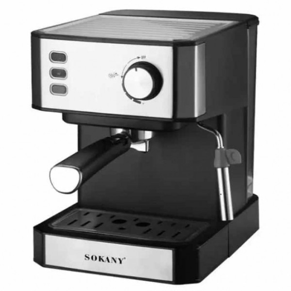 Кофемашина электрическая рожковая полуавтомат SOKANY SK-04005,1.5л, 850вт