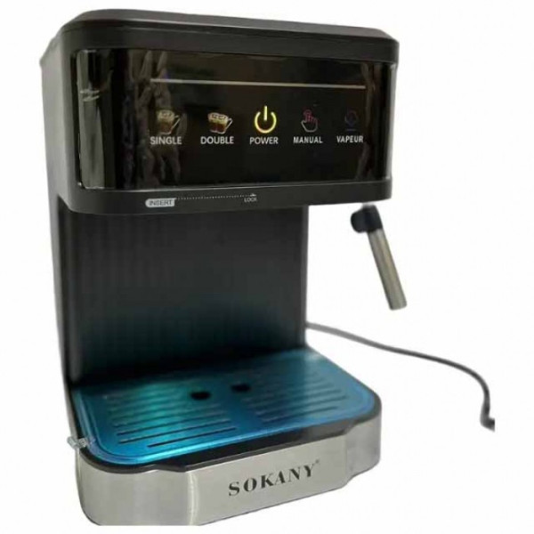 Електрична кавомашина ріжкова SOKANY SK-04025, 1.8 л, 20 бар, 850Вт