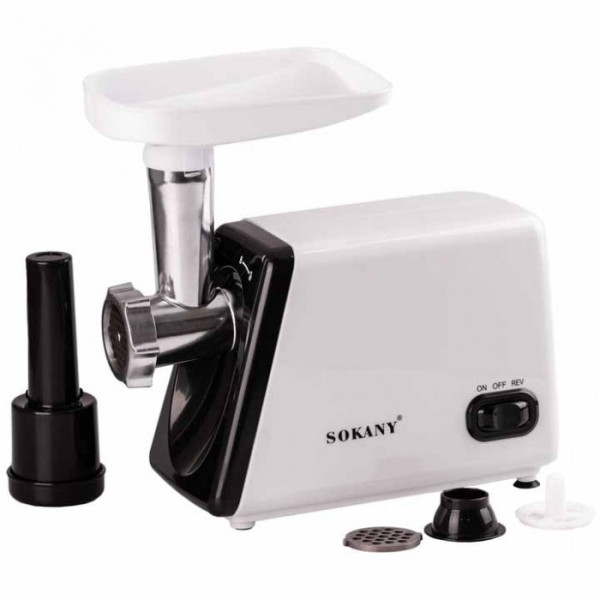 Електрична м'ясорубка з насадками і решітками SOKANY SK-312 2500 Вт