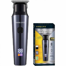 Акумуляторна машинка - тример для стрижки волосся SOKANY SK-16047, з 4 насадки, 2000 мАг