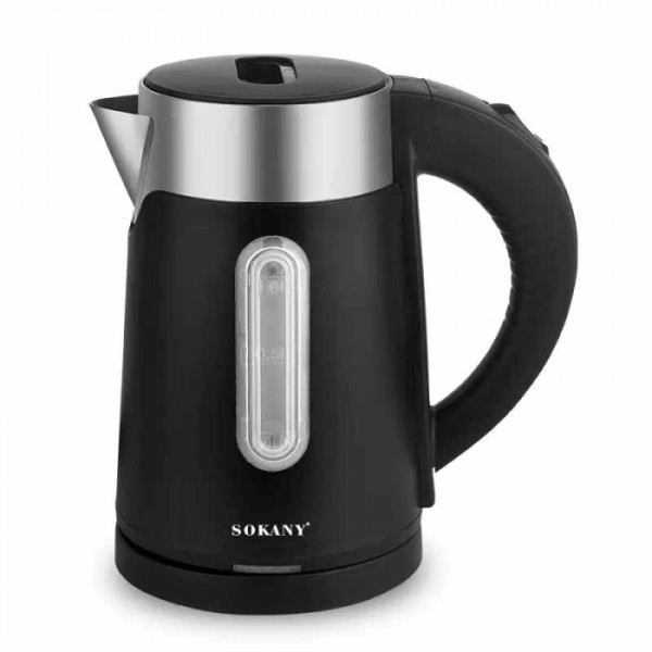 Электрический чайник со съемным фильтром SOKANY SK-0808, 1л, 1200вт