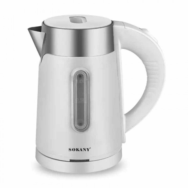 Электрический чайник со съемным фильтром SOKANY SK-0808, 1л, 1200вт
