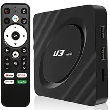 TV BOX приставка Amlogic S905X4 chipset with 4GB+32GB and Bluetooth remote control U3 mini