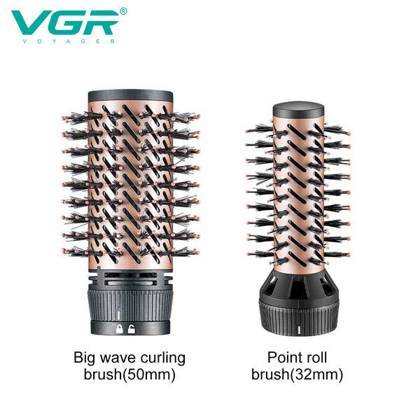 Фен стайлер для укладки и завивки волос VGR V-498 GREEN 2 в 1, Professional, 1000-1200 Вт