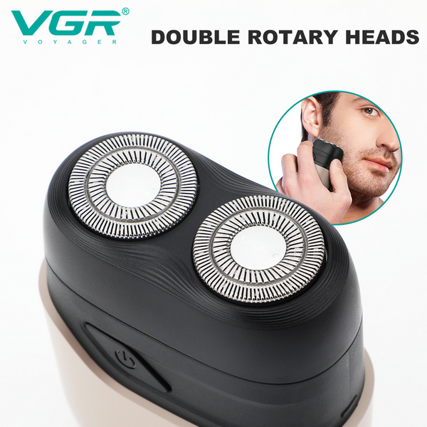 Электробритва VGR V-345 GREY, роторная, IPX7