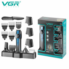 Комплект аккумуляторная машинка для стрижки 13 в 1  VGR V-173 YELLOW