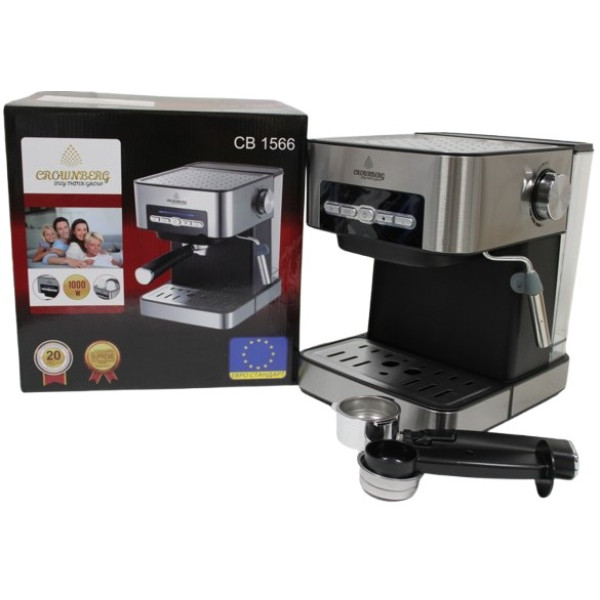 Кофемашина полуавтоматическая Crownberg CB 1566 Espresso Coffee Maker 1000 Вт с капучинатором