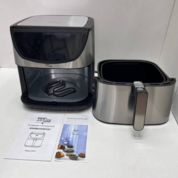 Фритюрница Zepline ZP-217 на 12 л с двумя тенами 4200 Вт, съемной корзиной и сенсорным управлением