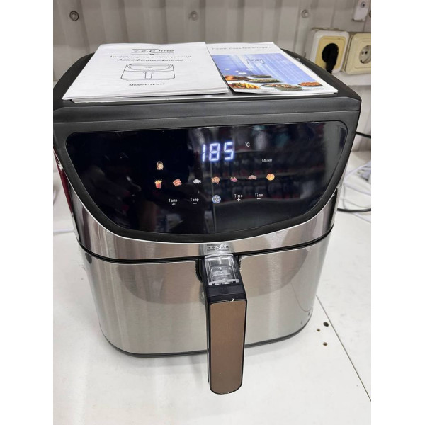 Фритюрница Zepline ZP-217 на 12 л с двумя тенами 4200 Вт, съемной корзиной и сенсорным управлением