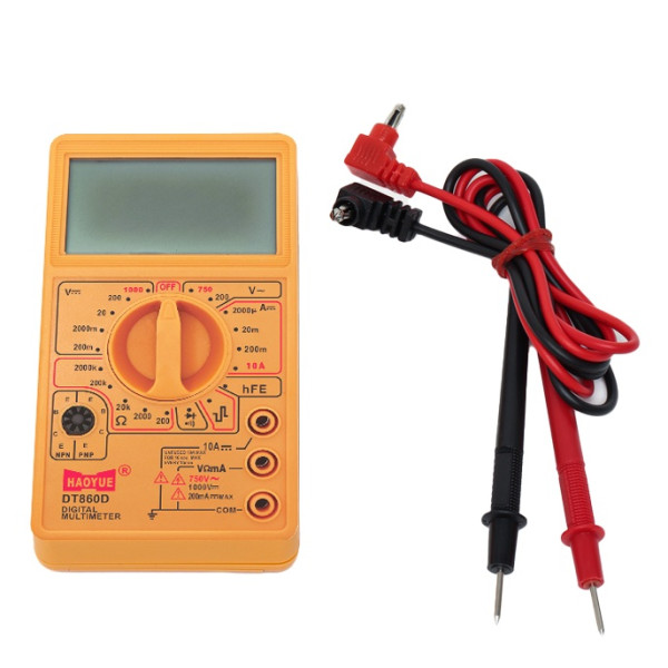 Мультиметр HAOYUE DT860D/700D yellow, щупи