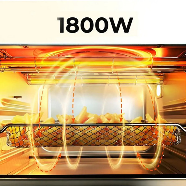 Духовка электрическая Sokany SK-10003 1800Вт, 18л, 80–200 °C Аэрофритюрница / Фритюрница без масла