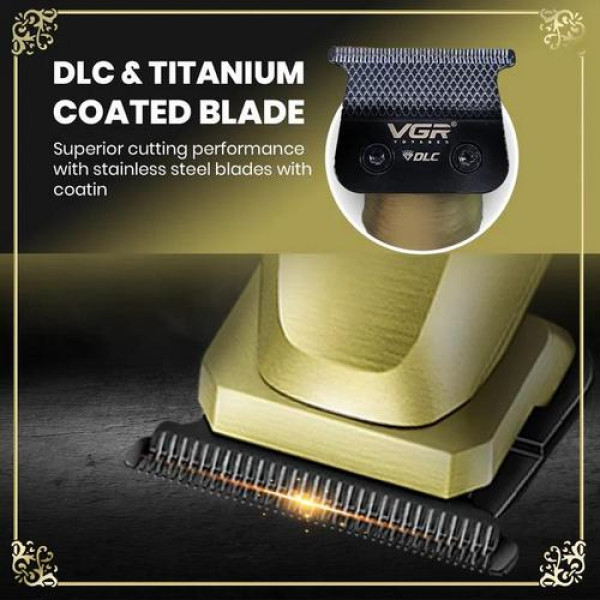 Триммер V-265, 4 насадки, 1600mAh, 8000 RPM, LED display