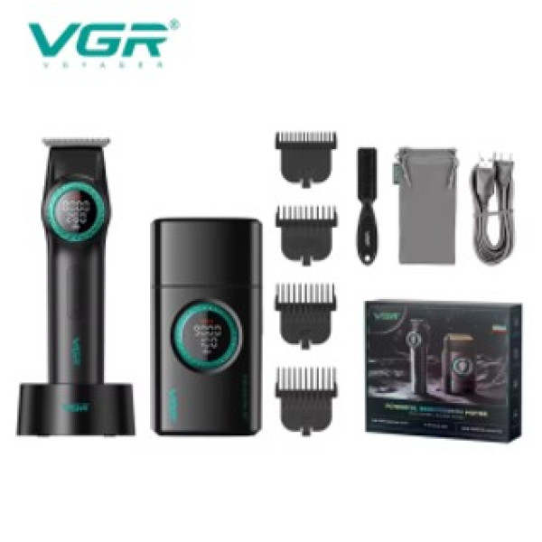 Комплект VGR 2 в 1 V-977&V-377 RED тример та шейвер