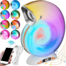 Беспроводная Bluetooth колонка/ночник с часами, будильником и RGB подсветкой Light Sound Machine N70
