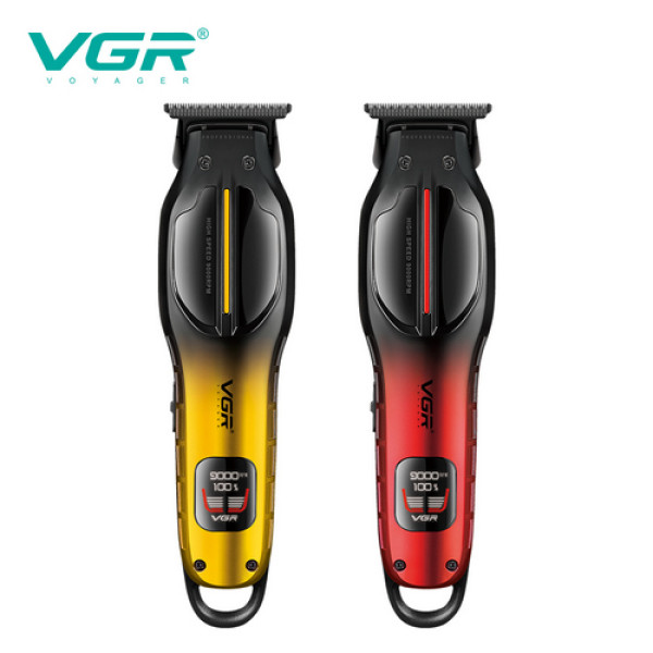 Триммер VGR V-226 GOLD, 9000 RPM, 3 насадки, LED display