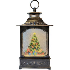 Новогодний ночник "Винтажный фонарь" с эффектом снегопада и подстветкой XMAS WDL-24061D