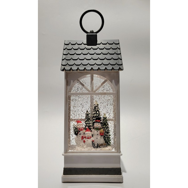 Новогодний ночник "Фонарь" с эффектом снегопада и подстветкой XMAS WDL-24074B