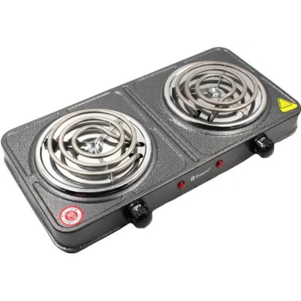 Электроплита Domotec MS 5802 (2  Комфортки спираль) Продажа только  ящиком 6шт
