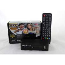 Тюнер DVB-T2 0967 з підтримкою wi-fi адаптера 5-12v c екраном