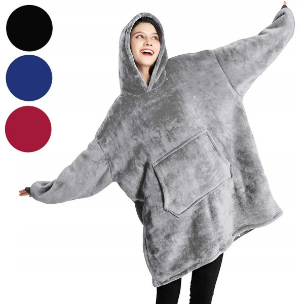 Толстовка-плед с капюшоном Huggle Hoodie (Оверсайз)