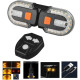 Велолихтар FY-1825 STOP (yellow) Li-Ion аккумулятор с указанием поворотов ЗУ microUSB Box
