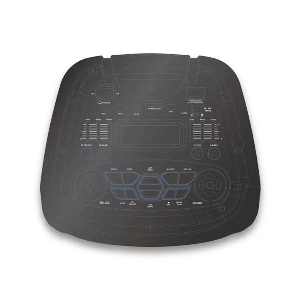 Акустическая переносная колонка ZXX-6510 100Вт 2x10" 82х30х28 см USB/TWS/SD/REC/LED/EQ/FM/BT/2MIC/ДК 6291