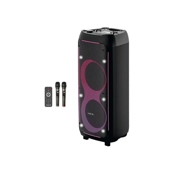 Акустическая переносная колонка ZXX-6510 100Вт 2x10" 82х30х28 см USB/TWS/SD/REC/LED/EQ/FM/BT/2MIC/ДК 6291