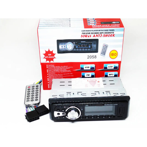 Автомагнитола 2058 MP3 FM USB microSD AUX