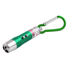 Ліхтар брелок 9617/117-3-LED, лазер, ультрафіолет, 3хLR44, карабін