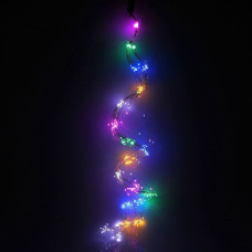 Гирлянда Нить Роса/Конский хвост Led 510, RGB, 17 линий по 30LED 3м, 220В, блок питания, 8 режимов, хвостовая заглушка RD-208
