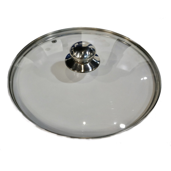 Стеклянная крышка с ручкой 22см Benson BN-1004