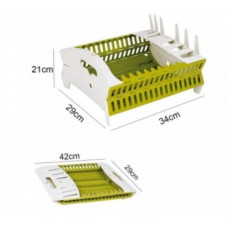 Сушилка органайзер для посуды настольная из пластика Compact Dish Rack