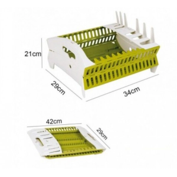 Сушарка органайзер для посуду настільна із пластику Compact Dish Rack