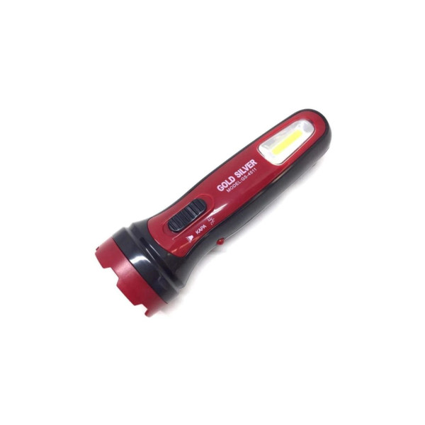 Ліхтарик ручний акумуляторний Gold silver GS-4511 1x1w 1w Cob 400mAh