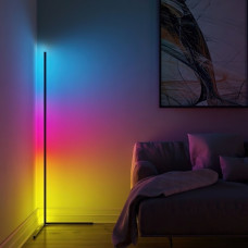 Кутова LED RGB Bluetooth лампа торшер з пультом та управління додатком Висота 1.5м.