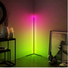 Кутова LED RGB Bluetooth лампа торшер із сенсорним пультом та управління додатком EL-2188