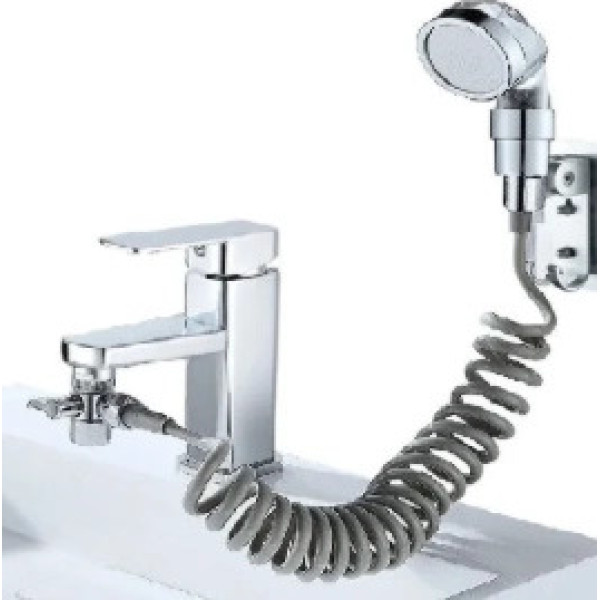 Душевая система на умывальник External Shower с турманиловой насадкой для душа