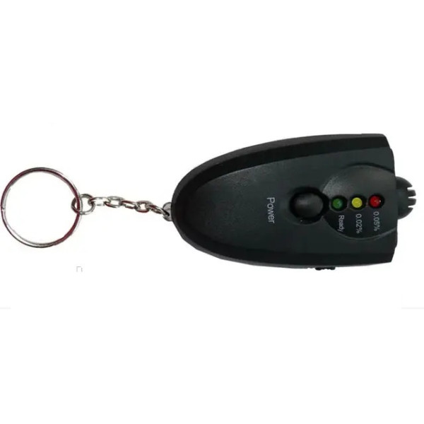 Кишеньковий цифровий алкотестер з LED індикаторами та ліхтариком 6360