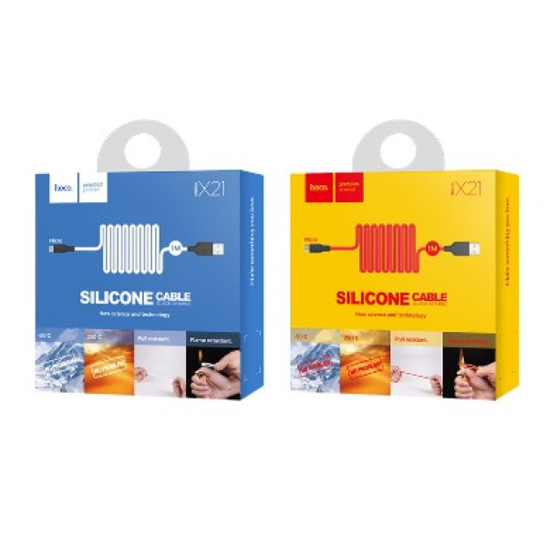 Кабель HOCO X21 Micro Silicone 1м (99157)
