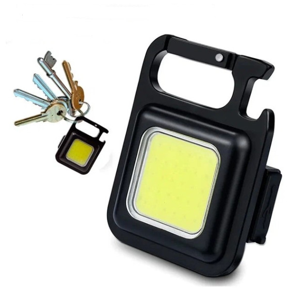 Фонарик-брелок MULTIFUNCTIONAL BL-J031-COB, Li-Ion аккумулятор, магнит, карабин, открывалка, ЗУ Type-C