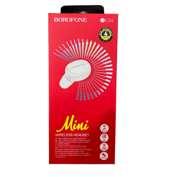 Гарнитура Bluetooth BOROFONE MINI BC34 (192)