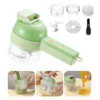 Электрическая овощерезка 4в1 FOOD CHOPPER мини слайсер 907-38 (50)