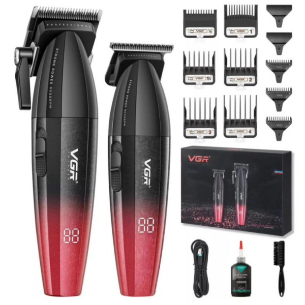 Набор для стрижки VGR 3 в 1 V-640 RED (20)